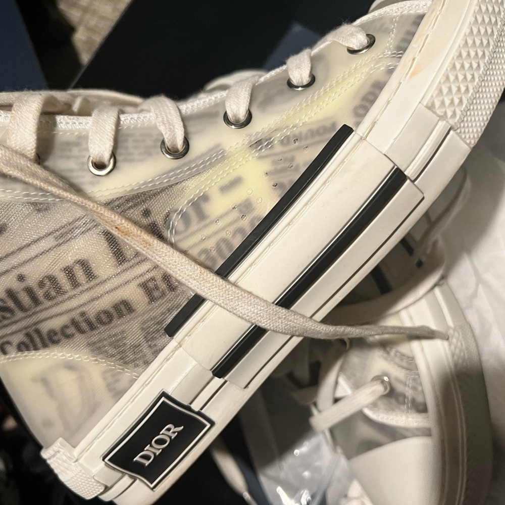 Used Dior high tops - only Only worn 2 times.